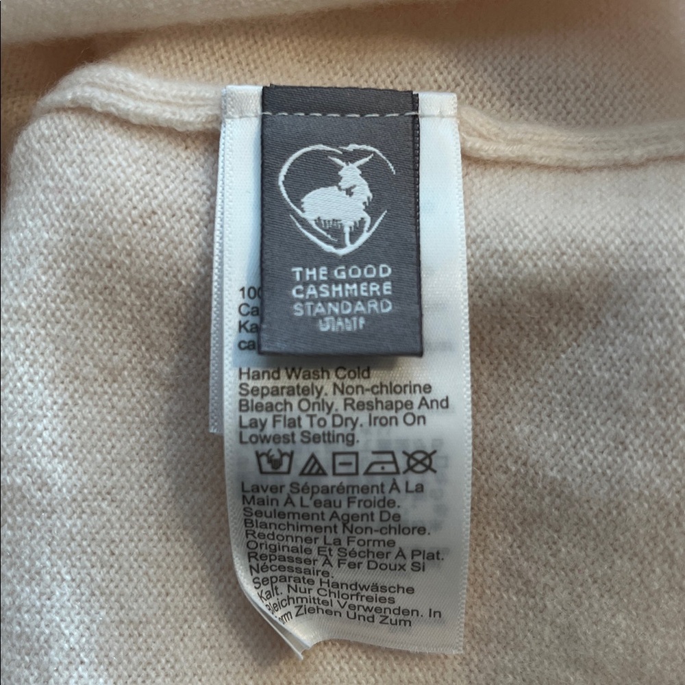 J.Crew | Cashmere relaxed-fit t-shirt | Snow | Size S - Picture 10 of 15